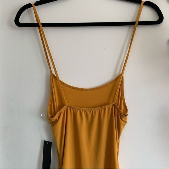 GOLD RUCHED MIDI DRESS - Picture 8 of 15